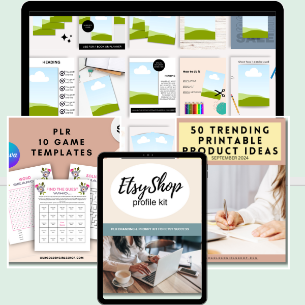 Images of various templates in the shop